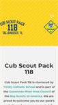 Mobile Screenshot of cubscoutpack118.org