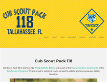 Tablet Screenshot of cubscoutpack118.org